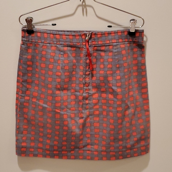 Marc Jacobs Denim Blue and Red Gingham Skirt - Picture 6 of 9